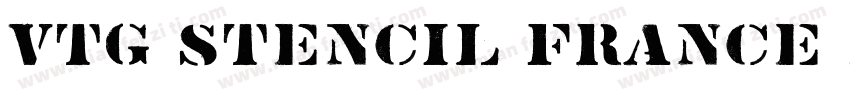 Vtg Stencil France N字体转换